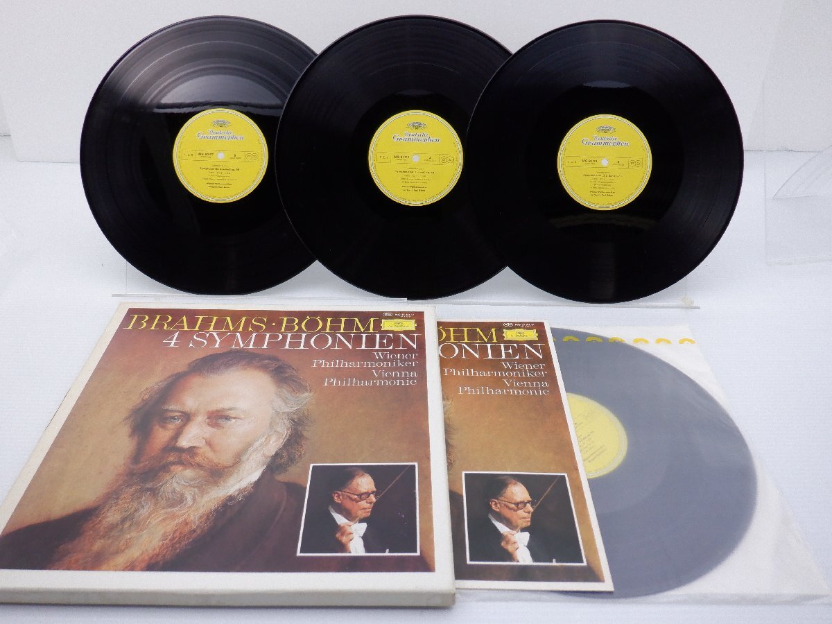 Brahms/Bohm(ベーム/ブラームス)「4Symphonien(ブラームス交響曲全集)」LP（12インチ）/Grammophon(MG8194/7)/クラシックの画像1