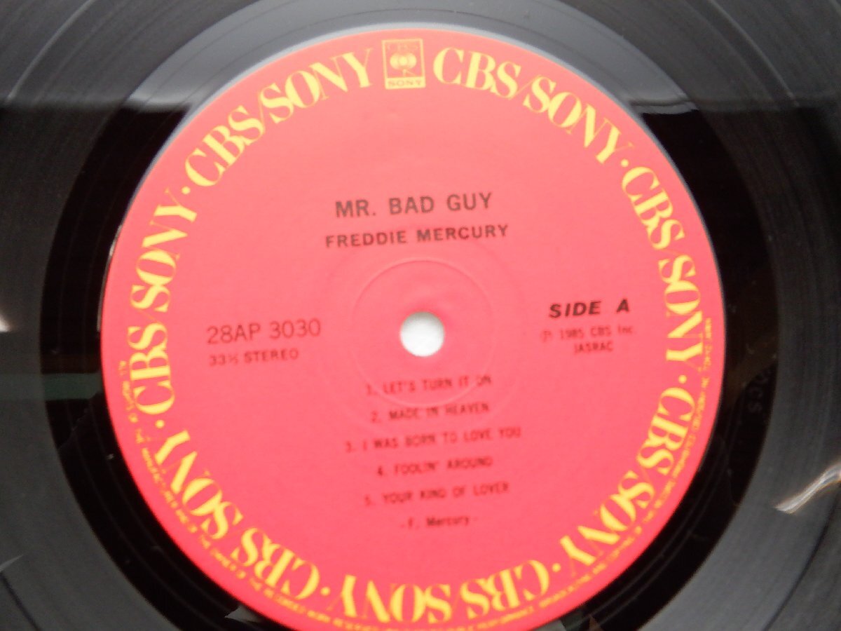 【国内盤】Freddie Mercury(フレディ・マーキュリー)「Mr.Bad Guy(ミスター・バッド・ガイ)」LP/CBS/SONY(28AP 3030)/ポップスの画像2