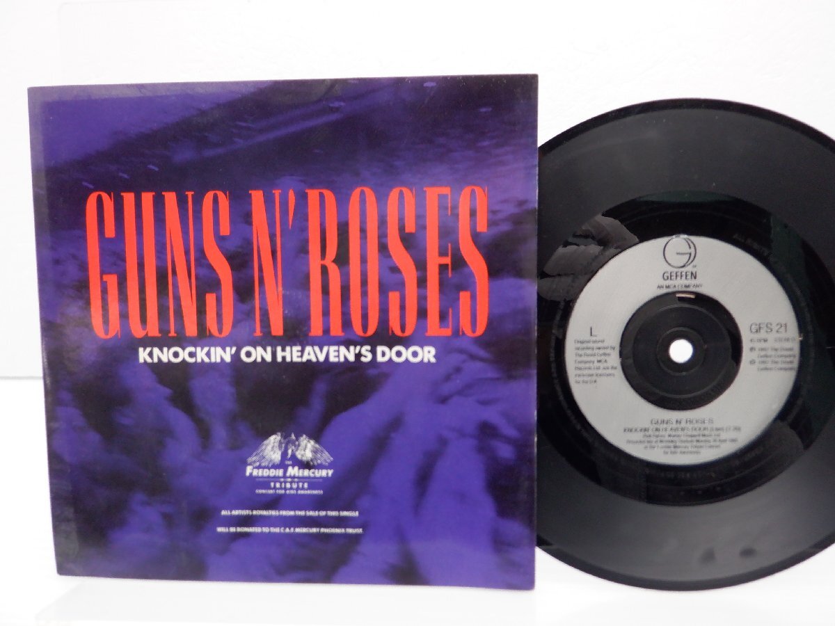 Guns N' Roses「Knockin' On Heaven's Door」EP（7インチ）/Geffen Records(GFS 21)/洋楽ロックの画像1