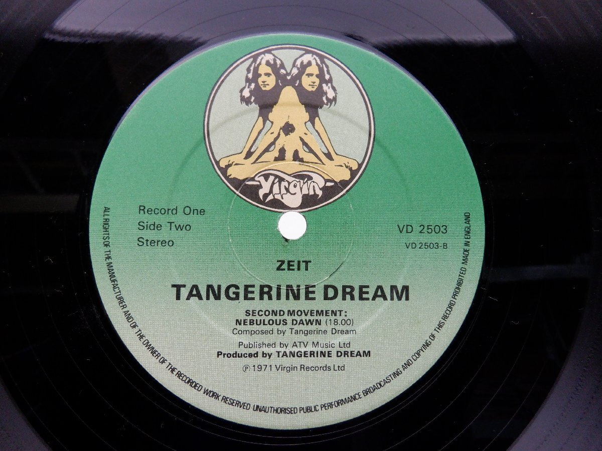 【UK盤】Tangerine Dream(タンジェリン・ドリーム)「Zeit」LP（12インチ）/Virgin(VD 2503)/ロックの画像2