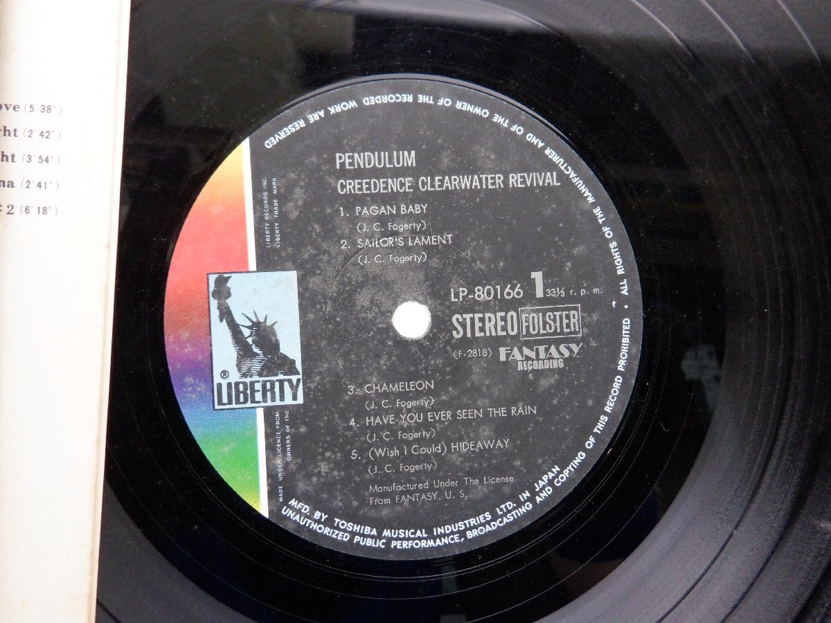 Creedence Clearwater Revival(クリーデンス・クリアウォーター・リバイバル)「Pendulum」LP/Liberty(LP-80166)/洋楽ロックの画像2