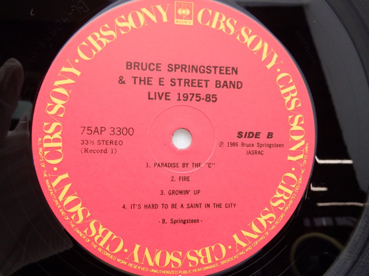 Bruce Springsteen & The E-Street Band「Live/1975-85」LP（12インチ）/CBS/SONY(75AP 3300-4)/洋楽ロックの画像2