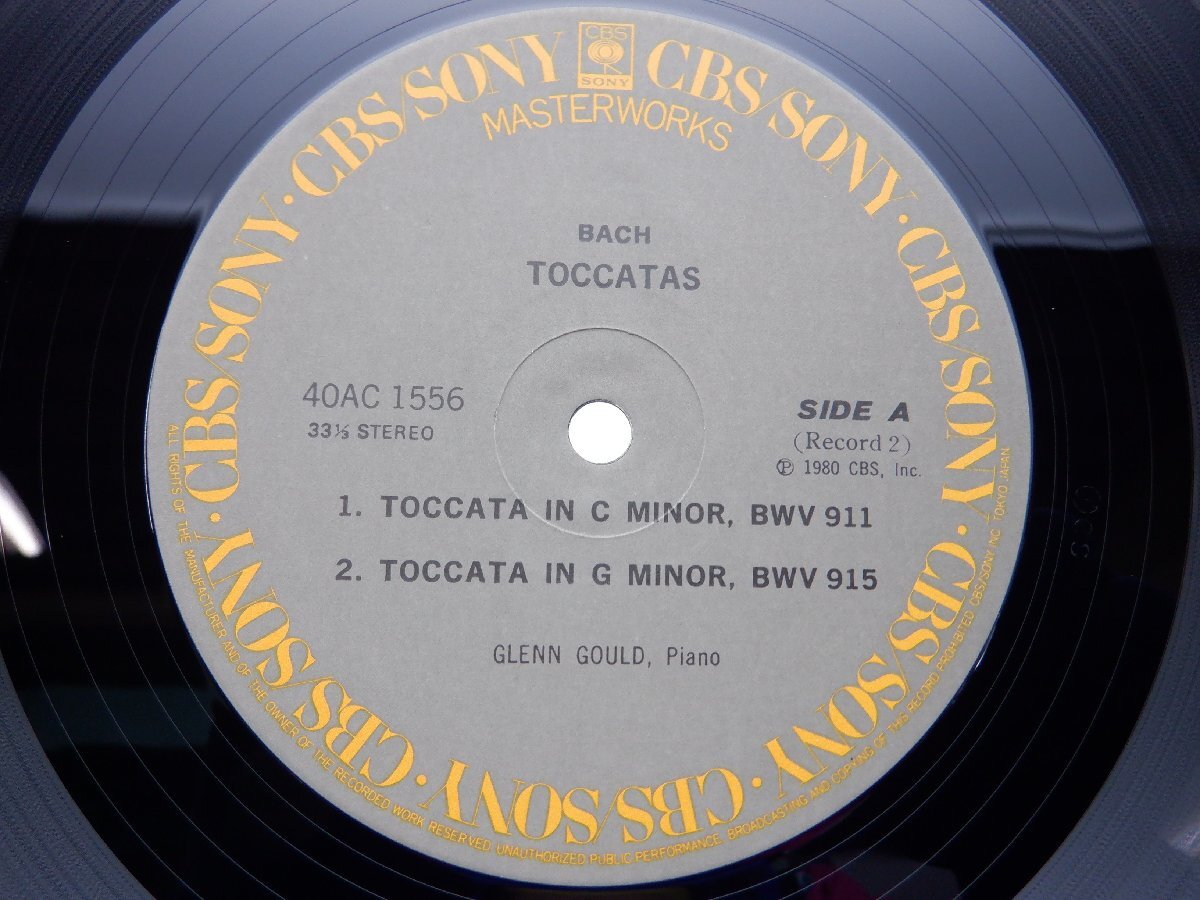 グレン・グールド「バッハ トッカータ」LP（12インチ）/CBS/Sony(40AC-1555~6)/クラシックの画像2