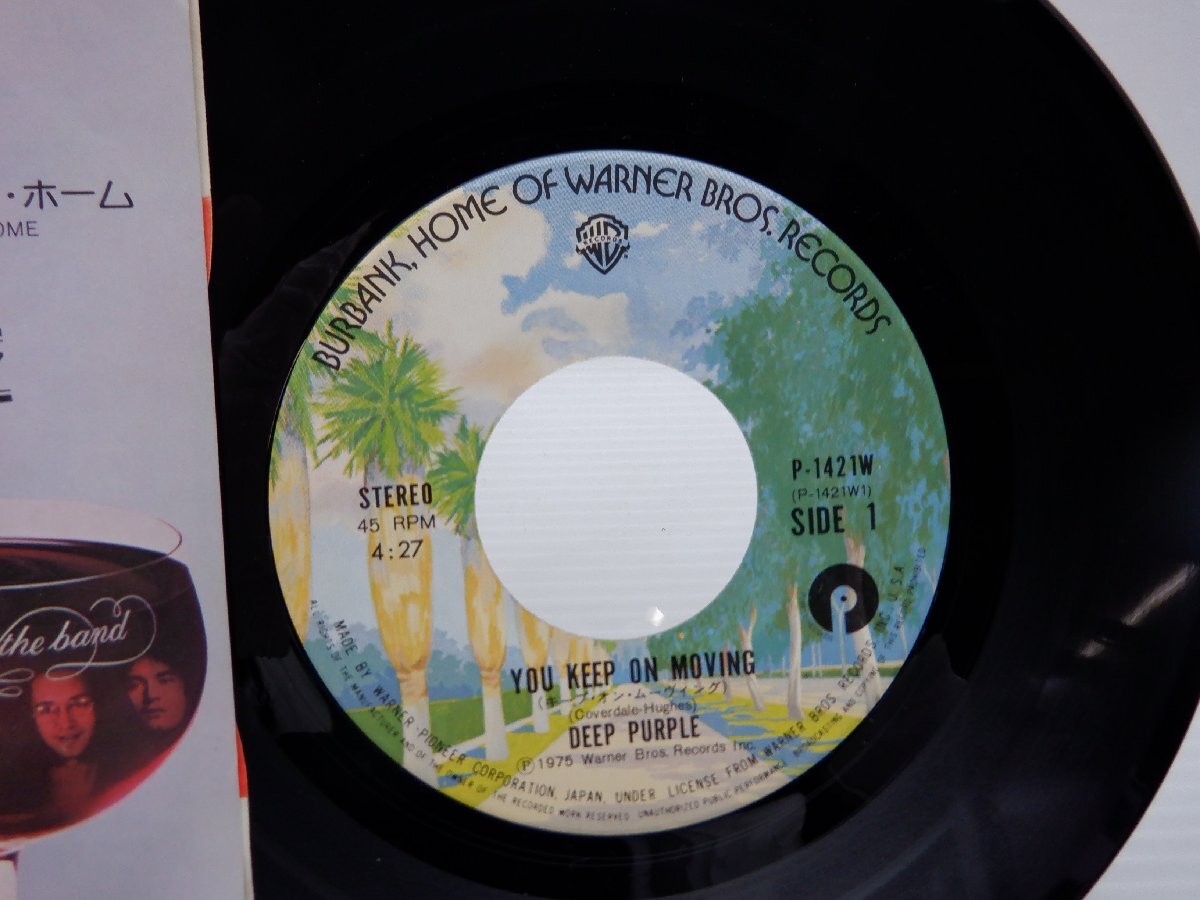 ディープ・パープル「You Keep On Moving / Comin' Home」EP（7インチ）/Warner Bros. Records(P-1421W)/洋楽ロックの画像2