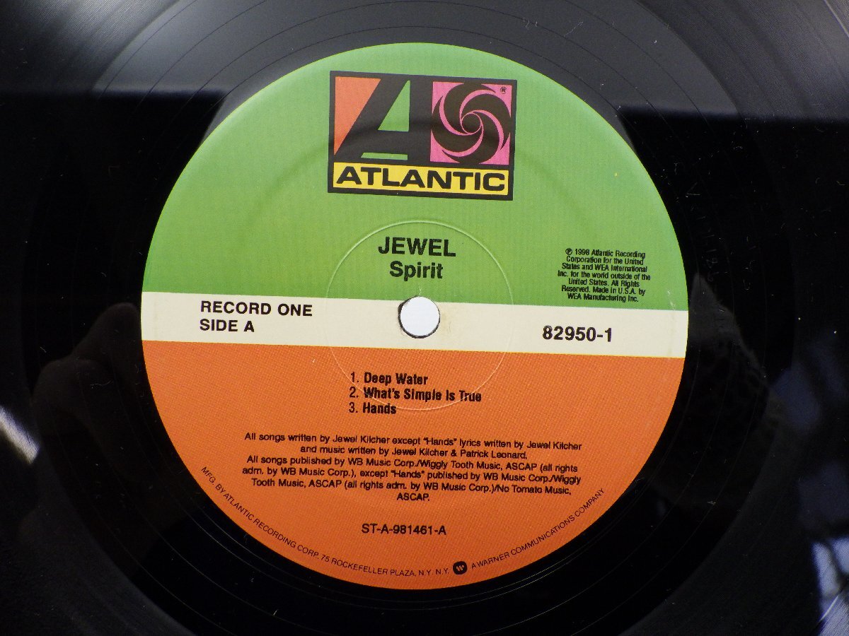 Jewel「Spirit」LP（12インチ）/Atlantic(82950-1)/洋楽ロックの画像2