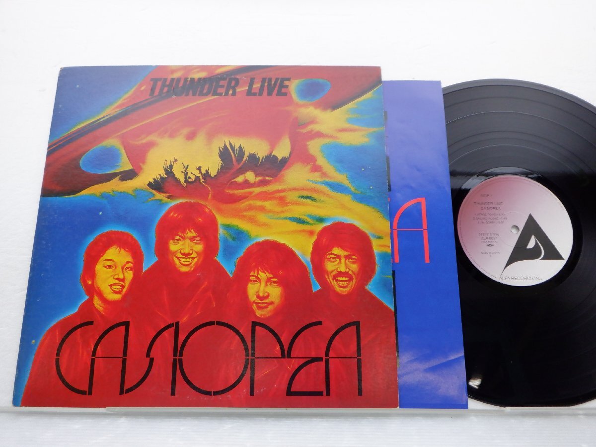 Casiopea「Thunder Live」LP（12インチ）/Alfa(ALR-6037)/ジャズの画像1