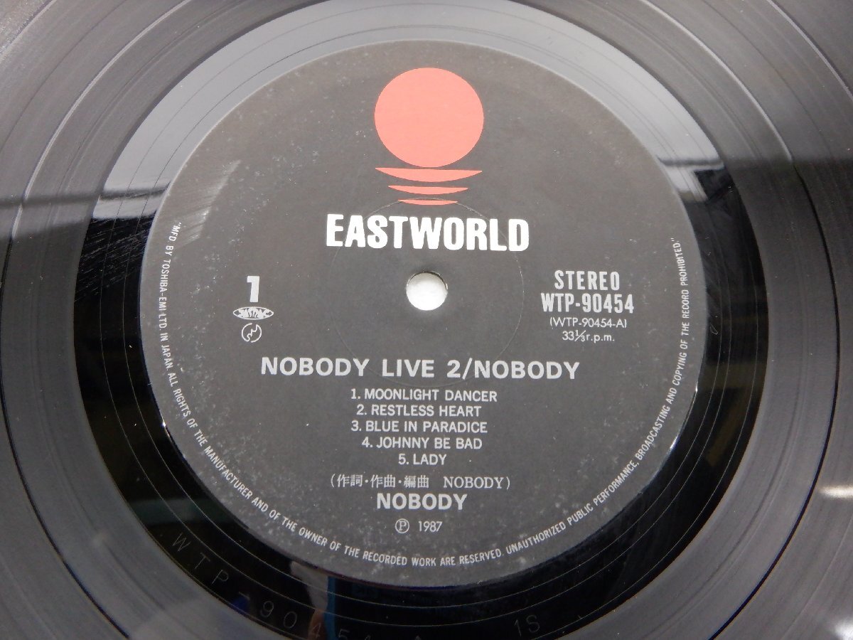 Nobody「Live2」LP（12インチ）/Eastworld(WTP-90454)/邦楽ロックの画像2