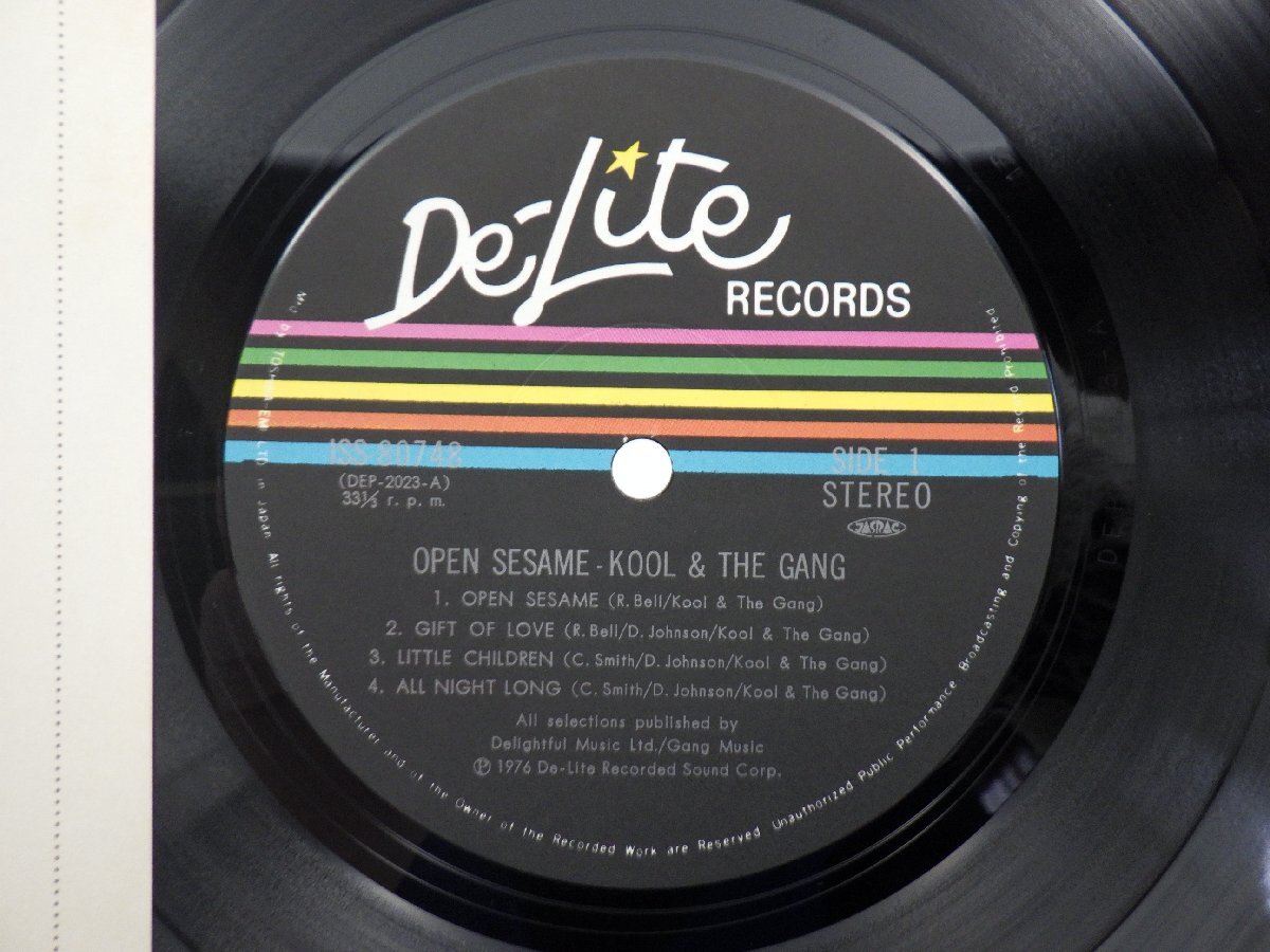 Kool & The Gang「Open Sesame(オープン・セサミ（開けゴマ！）)」LP/De-Lite Records(ISS-80748/DEP-2023)/ファンクソウルの画像2
