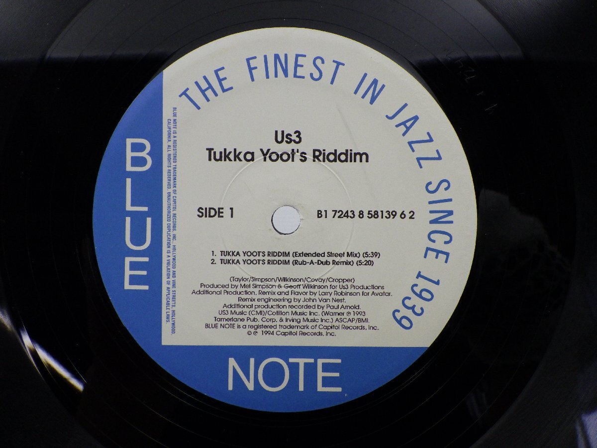 Us 3「Tukka Yoot's Riddim」LP（12インチ）/Blue Note(B1 7243 8 58139 6 2)/ヒップホップの画像2