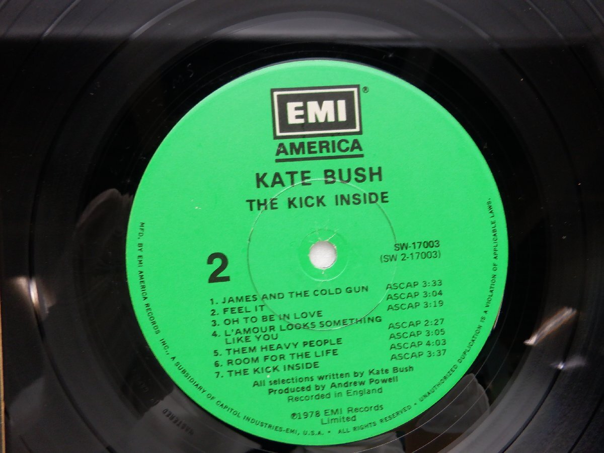 Kate Bush(ケイト・ブッシュ)「The Kick Inside」LP（12インチ）/EMI America(SW-17003)/洋楽ロックの画像2