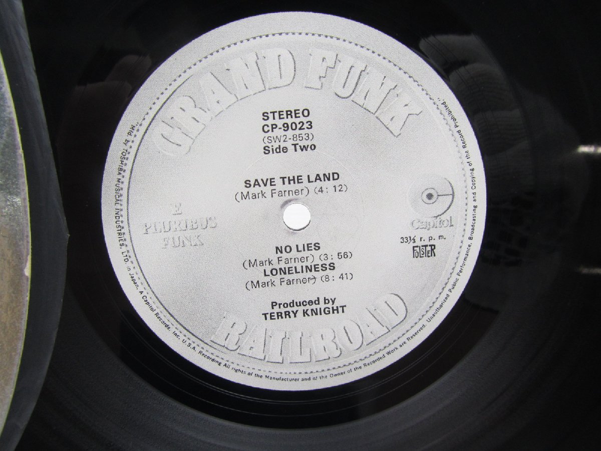 【変形ジャケット】Grand Funk Railroad「E Pluribus Funk」LP（12インチ）/Capitol Records(SW-853)/Rockの画像2