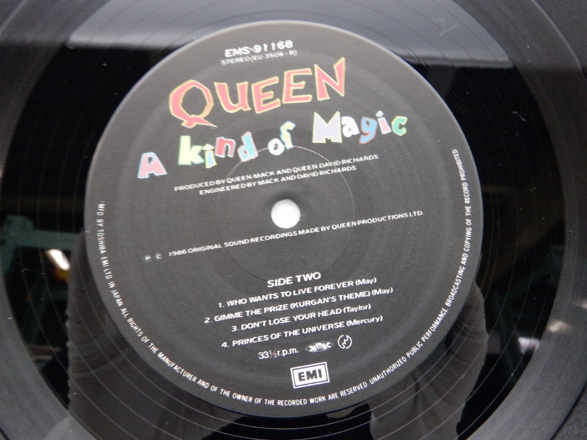 Queen(クイーン)「A Kind Of Magic(カインド・オブ・マジック)」LP（12インチ）/Toshiba Records/東芝EMI(EMS-91168)/洋楽ロックの画像3