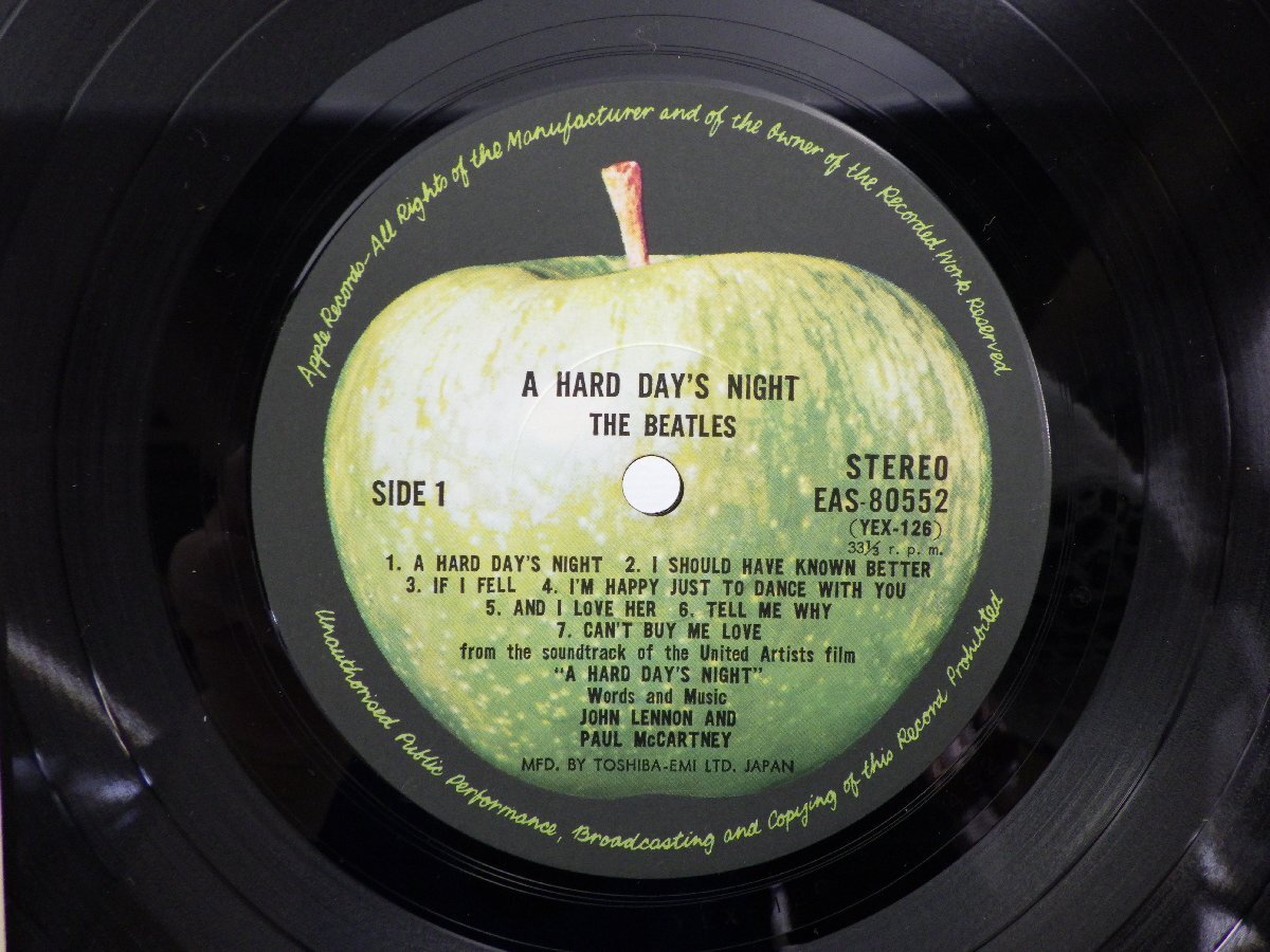 The Beatles(ビートルズ)「A Hard Day’s Night(ビートルズがやって来るヤァ!ヤァ!ヤァ!)」LP/Apple Records(EAS-80552)/ロックの画像2