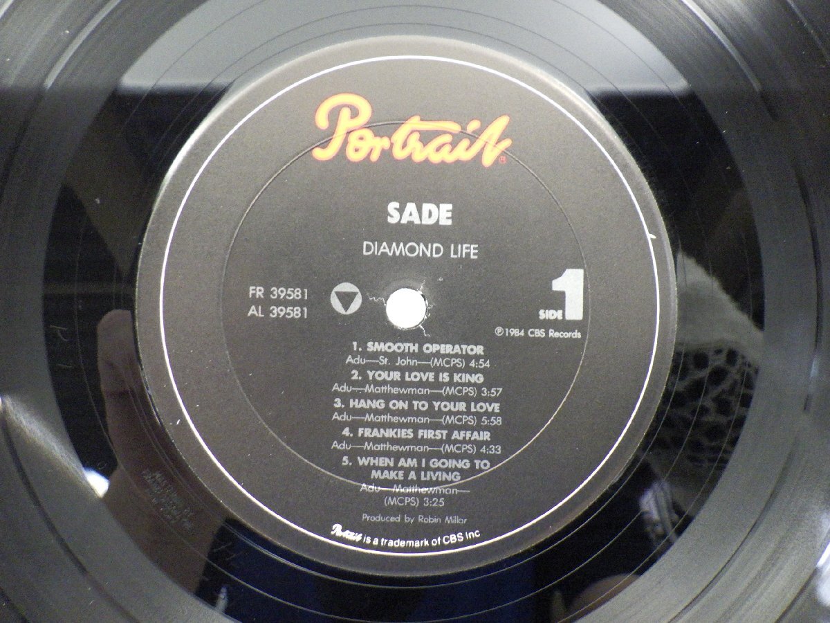 Sade(シャーデー)「Diamond Life」LP（12インチ）/Portrait(BFR 39581)/Funk / Soulの画像2