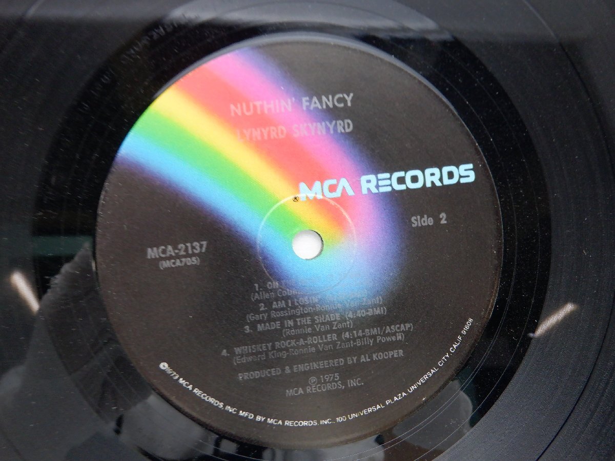 Lynyrd Skynyrd「Nuthin' Fancy」LP（12インチ）/MCA Records(MCA-2137)/洋楽ロックの画像2