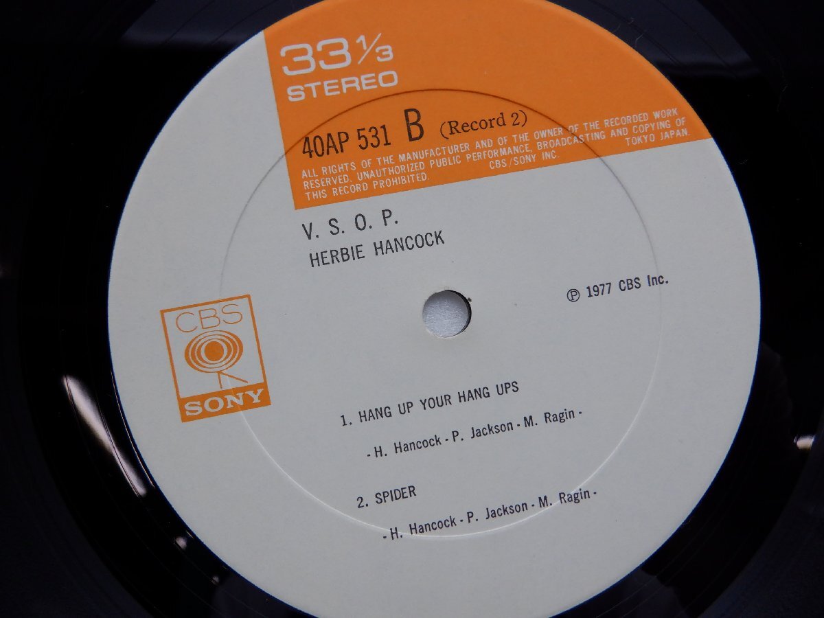 Herbie Hancock「V.S.O.P.」LP（12インチ）/CBS/Sony(40AP 530~1)/ジャズの画像2