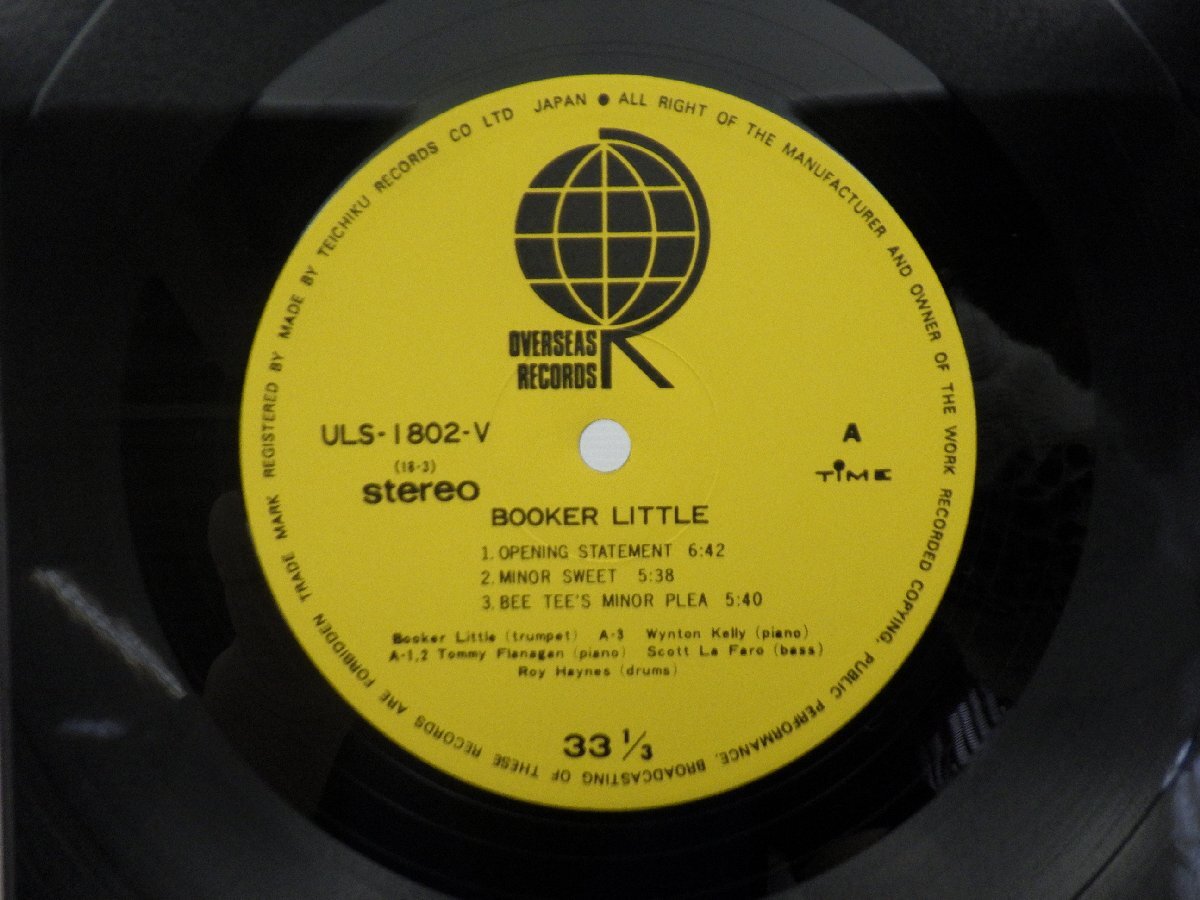 【帯付】Booker Little「Booker Little」LP（12インチ）/Time Records(ULS-1802-V)/Jazz_画像2