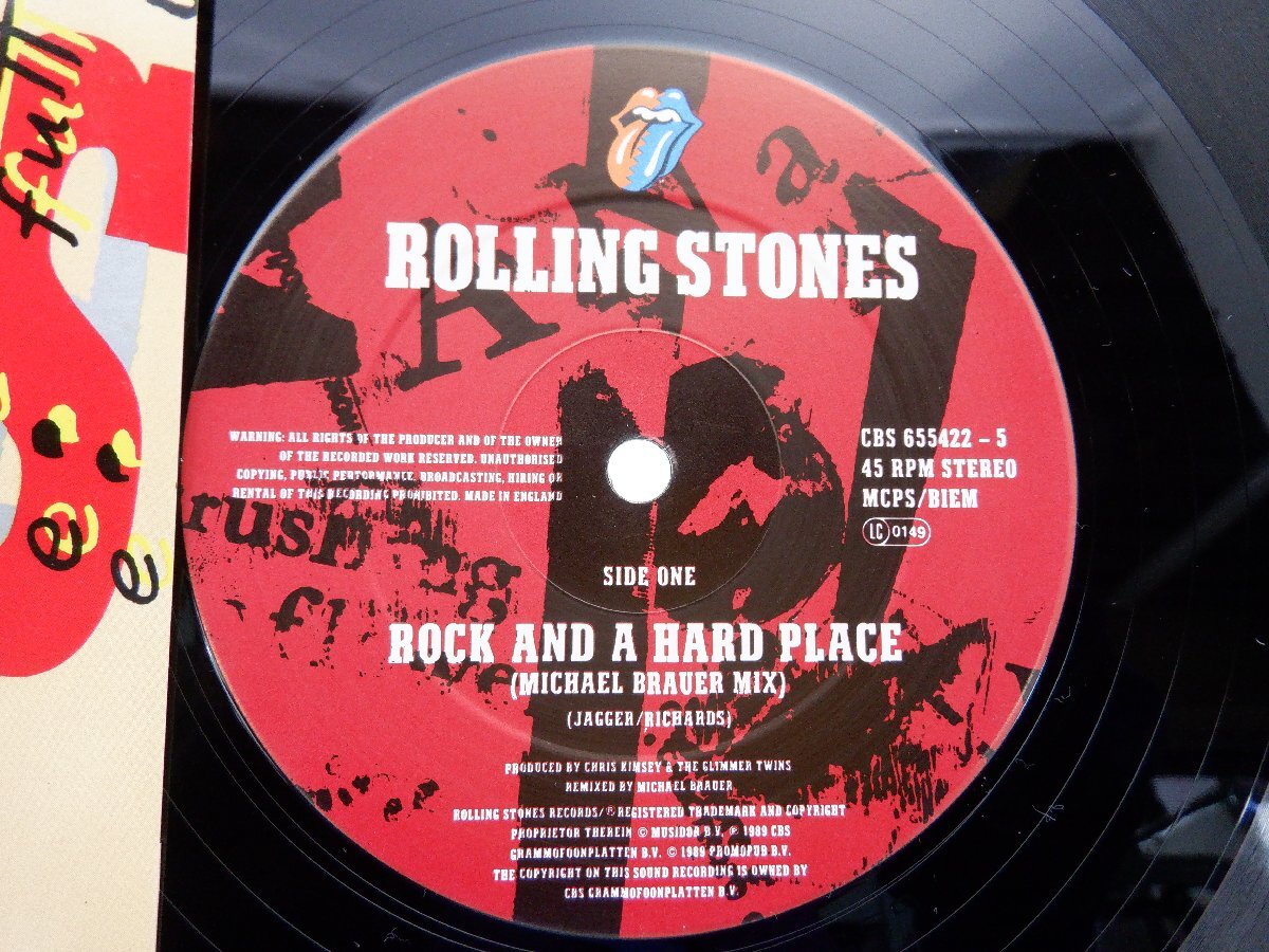 Rolling Stones「Rock And A Hard Place」LP(CBS 655422-5)/洋楽ロックの画像2