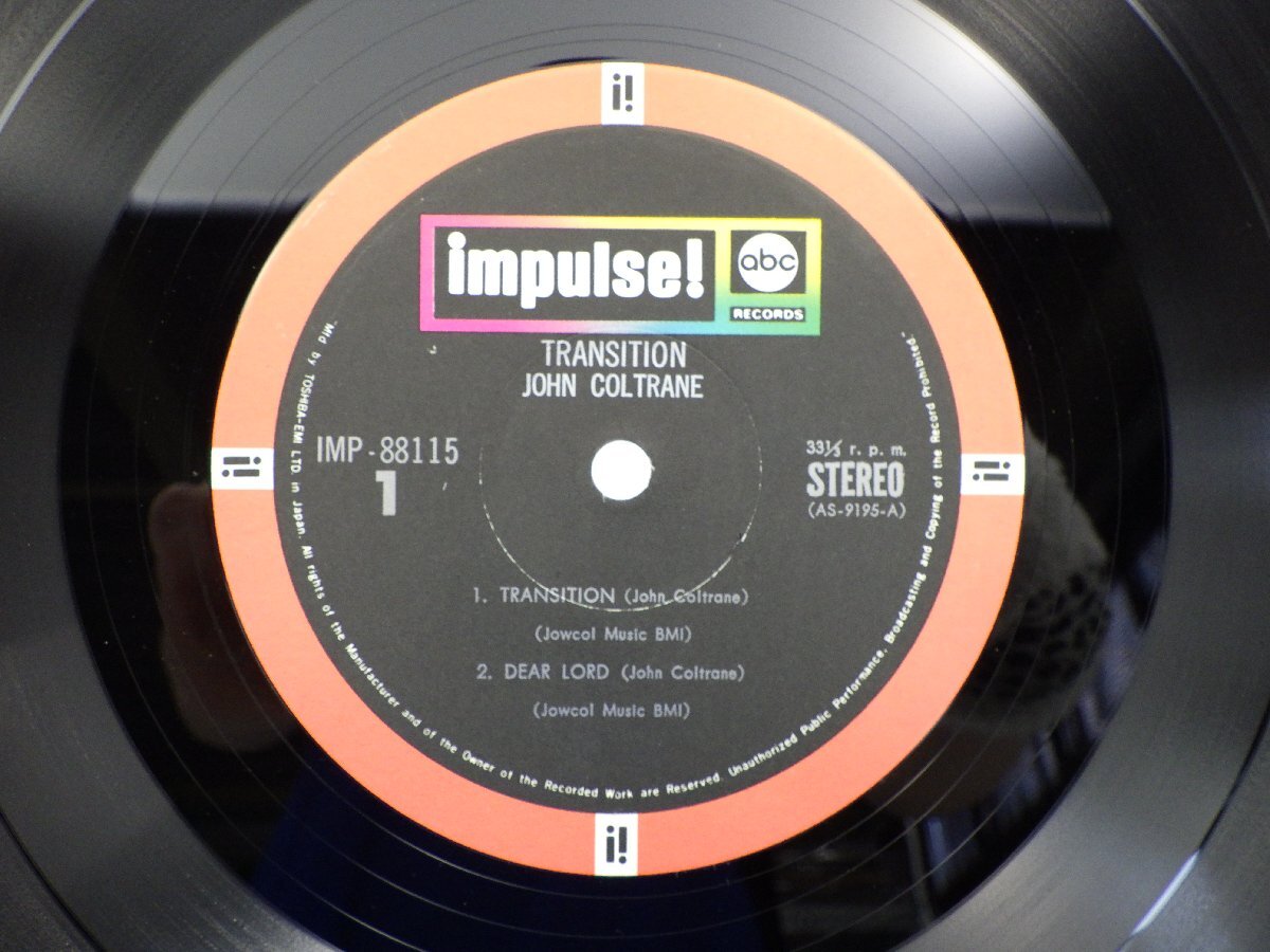 John Coltrane「Transition」LP（12インチ）/Impulse!(IMP 88115)/ジャズの画像2
