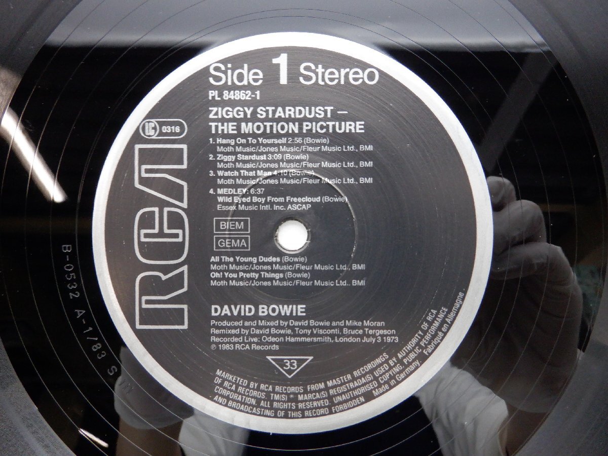 【EU盤/2LP】David Bowie「Ziggy Stardust The Motion Picture」LP（12インチ）/RCA(PL 84862(2))/洋楽ロック_画像2