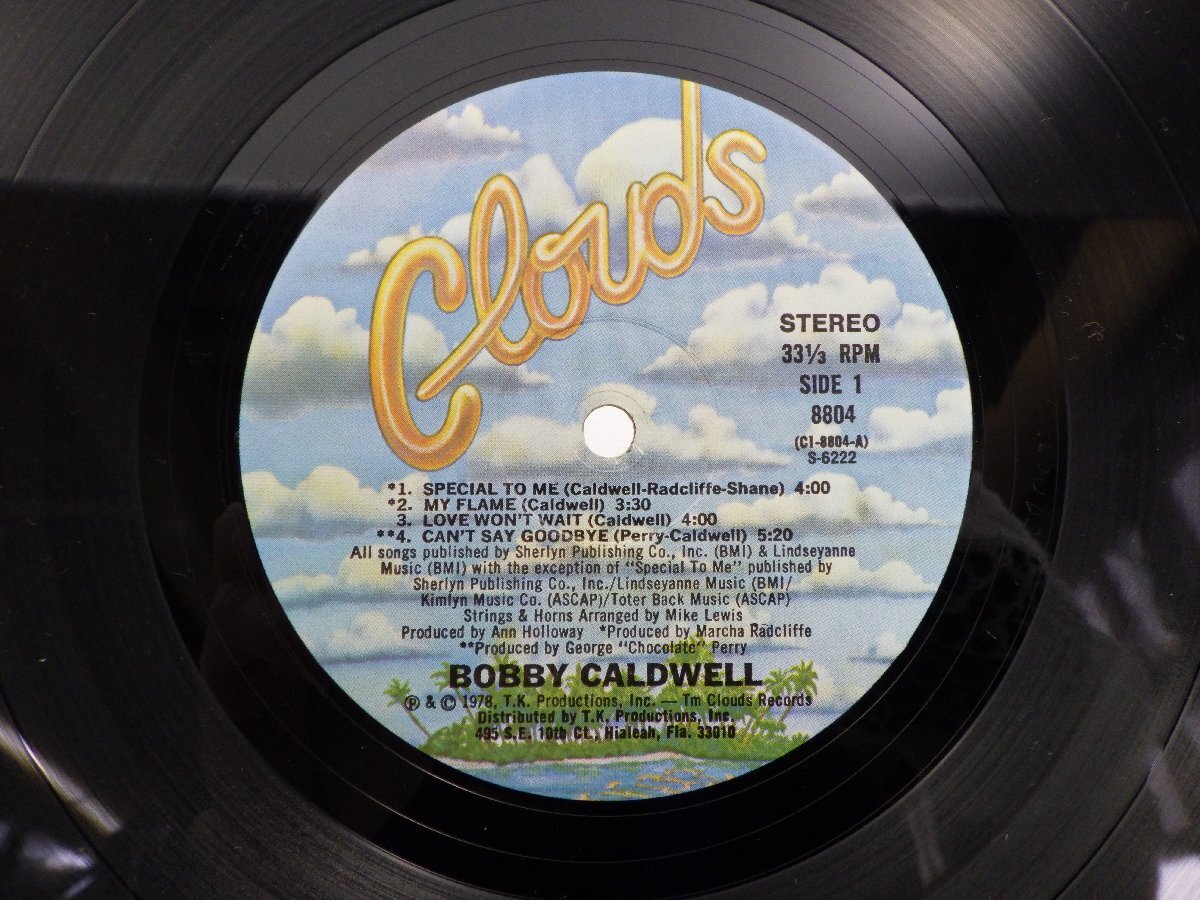 Bobby Caldwell(ボビー・コールドウェル)「Bobby Caldwell(ボビー・コールドウェル)」LP（12インチ）/Clouds(CL-8804)/R&Bの画像2