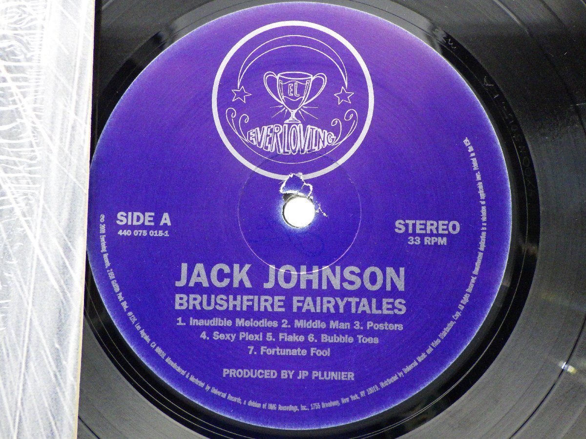 Jack Johnson「Brushfire Fairytales」LP（12インチ）/Everloving Records(440 075 015 1)/洋楽ロックの画像2