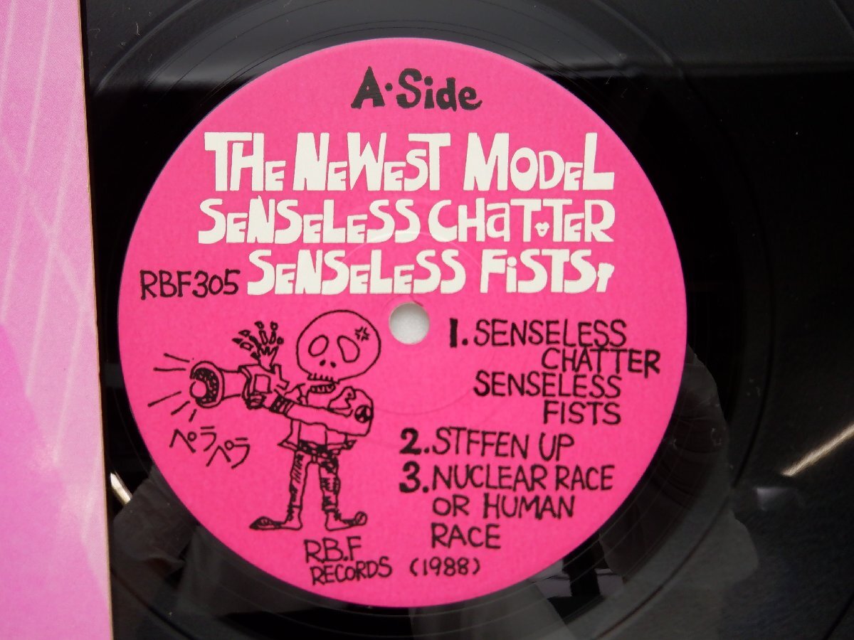 The Newest Model「Senseless Chatter Senseless Fists」LP（12インチ）/R.B.F. Records(RBF-305)/邦楽ロックの画像2