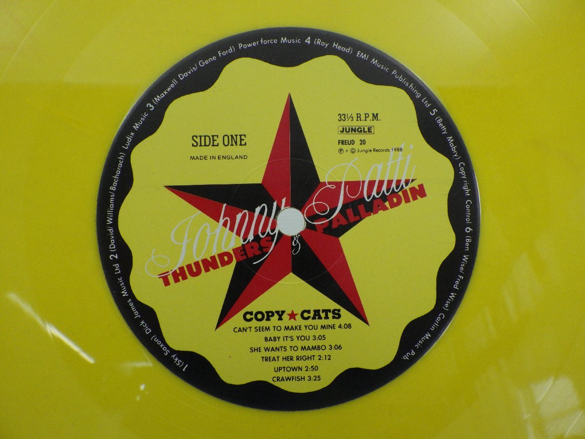 Johnny Thunders「Copy Cats」LP（12インチ）/Jungle Records(FREUD 20)/洋楽ロック_画像2