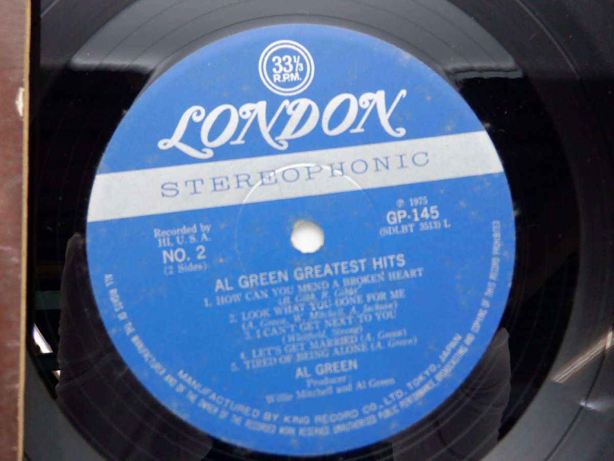 Al Green(アル・グリーン)「Greatest Hits」LP（12インチ）/Hi Recording Corporation(GP-145)/Funk / Soulの画像2