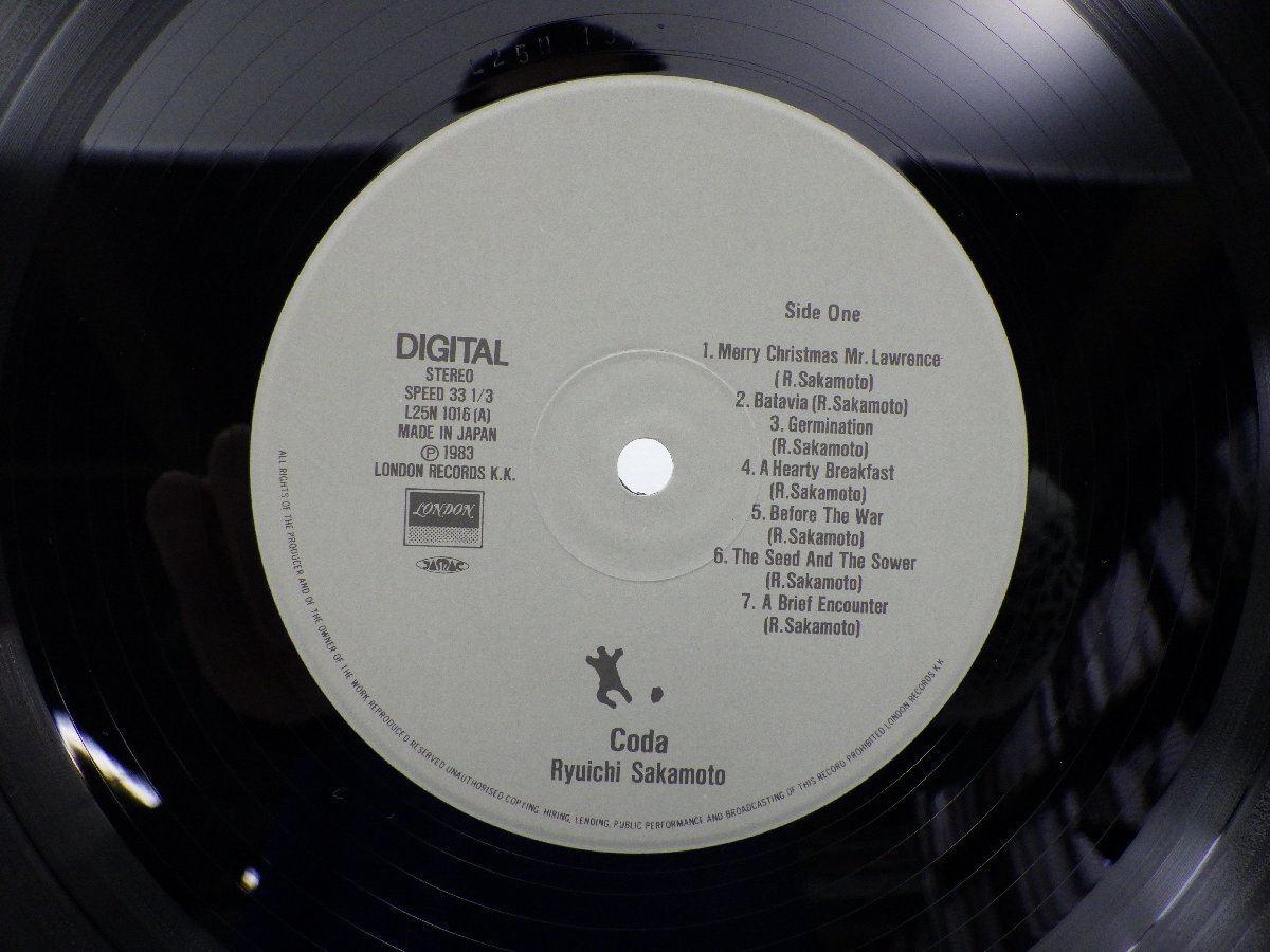 坂本龍一「Coda」LP（12インチ）/London Records(L25N1016)/Electronicの画像2