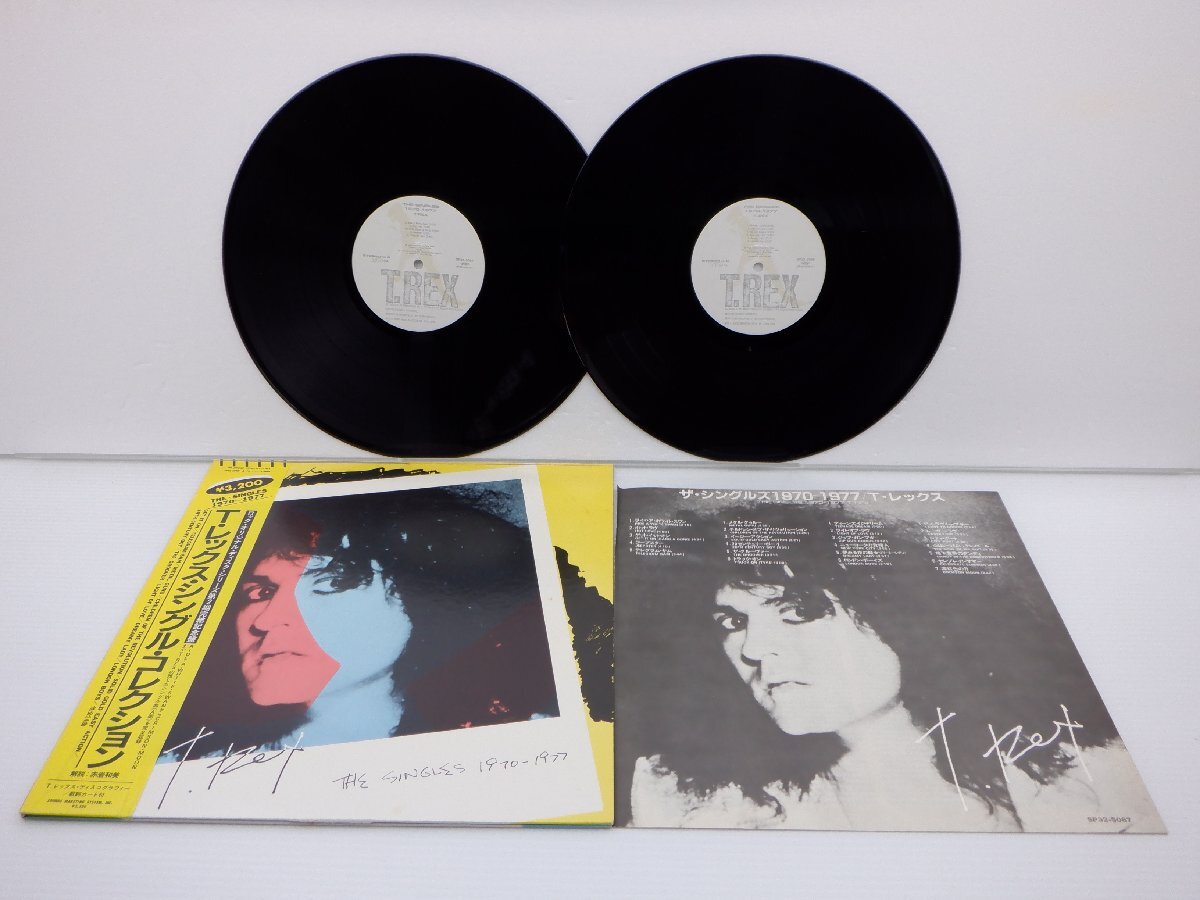 T.Rex(Tレックス)「The Singles 1970-1977(シングル・コレクション)」LP（12インチ）/T. Rex(SP32-5087~8)/ロックの画像1