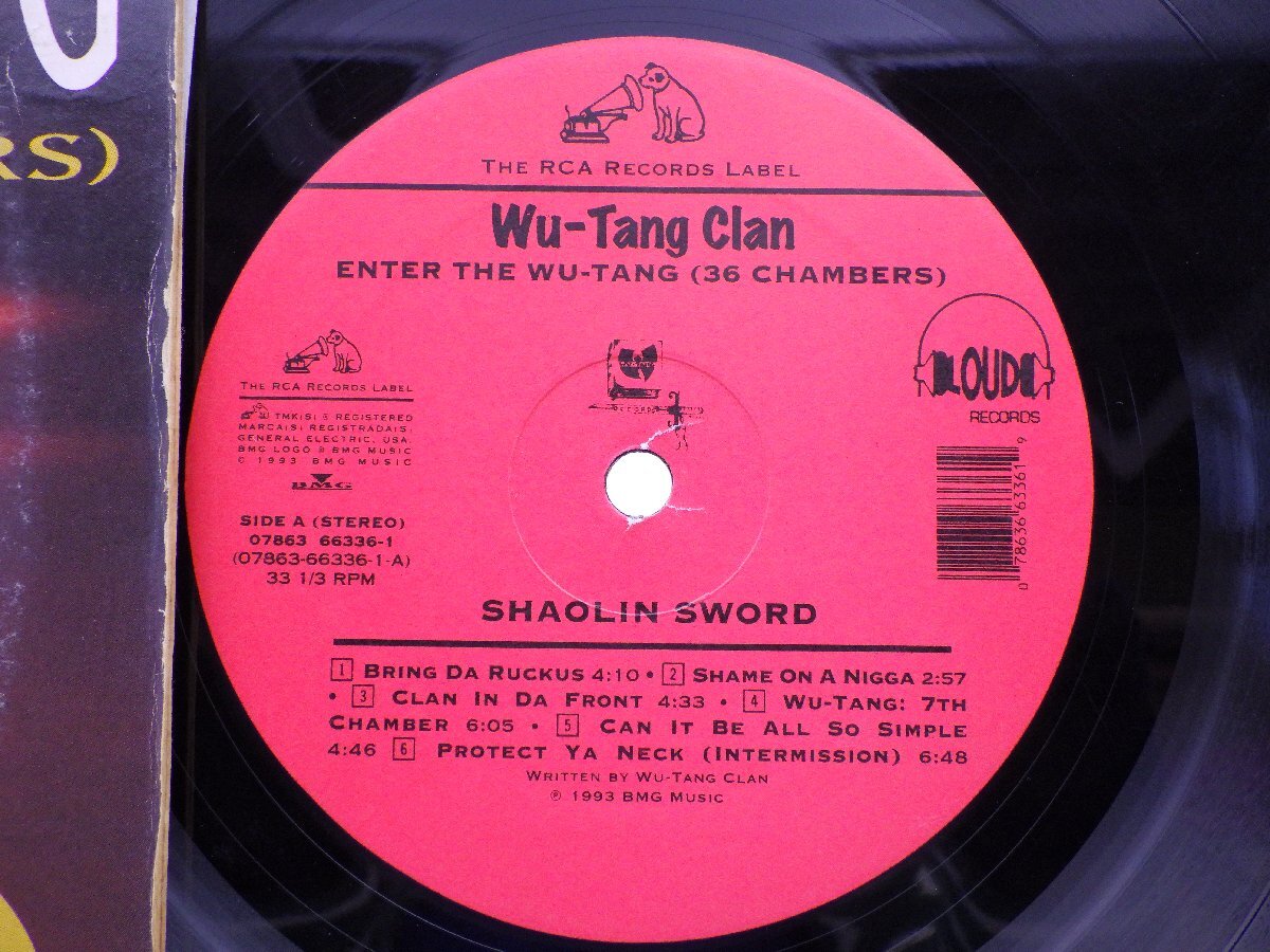 Wu-Tang Clan(u- tongue * Clan )[Enter The Wu-Tang (36 Chambers)]LP(12 -inch )/RCA(07863 66336-1)/Hip Hop