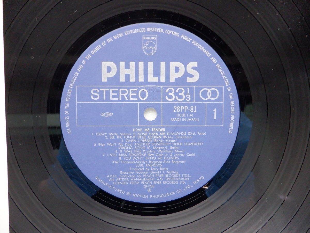 Julie Andrews「Love Me Tender」LP（12インチ）/Philips(28PP-81)/Folk World & Country_画像2