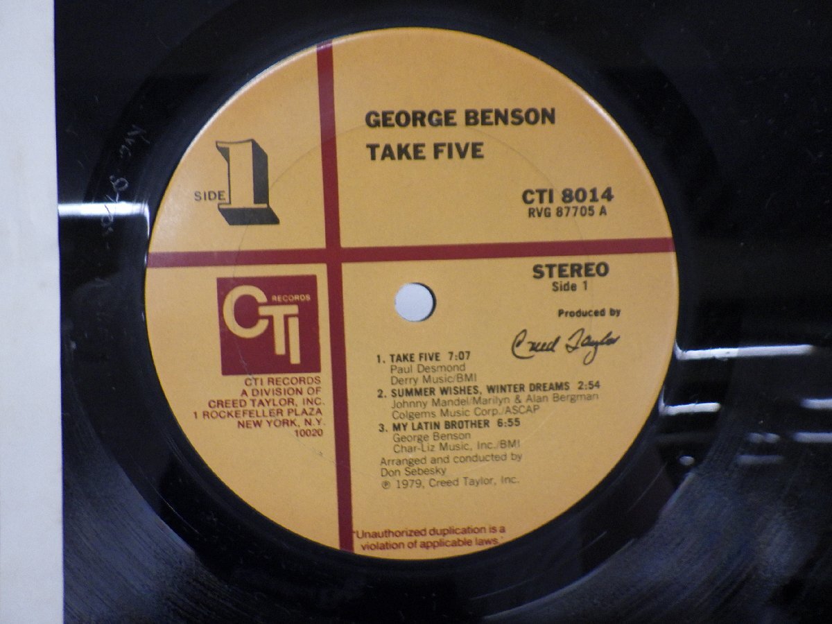 George Benson「Bad Benson」LP（12インチ）/CTI Records(CTI 8014)/Jazz_画像2