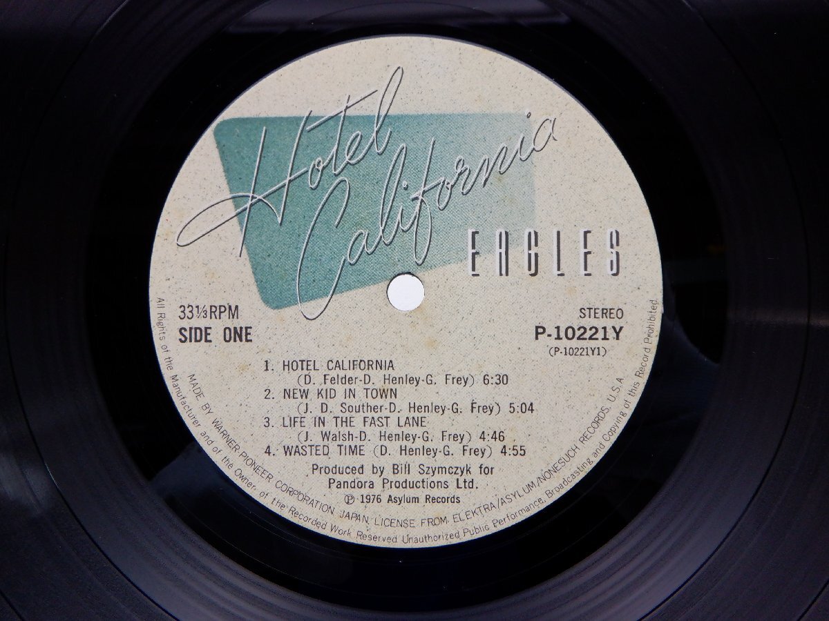 Eagles(イーグルス)「Hotel California(ホテル・カルフォルニア)」LP（12インチ）/Asylum Records(P-10221Y)/洋楽ロック_画像2