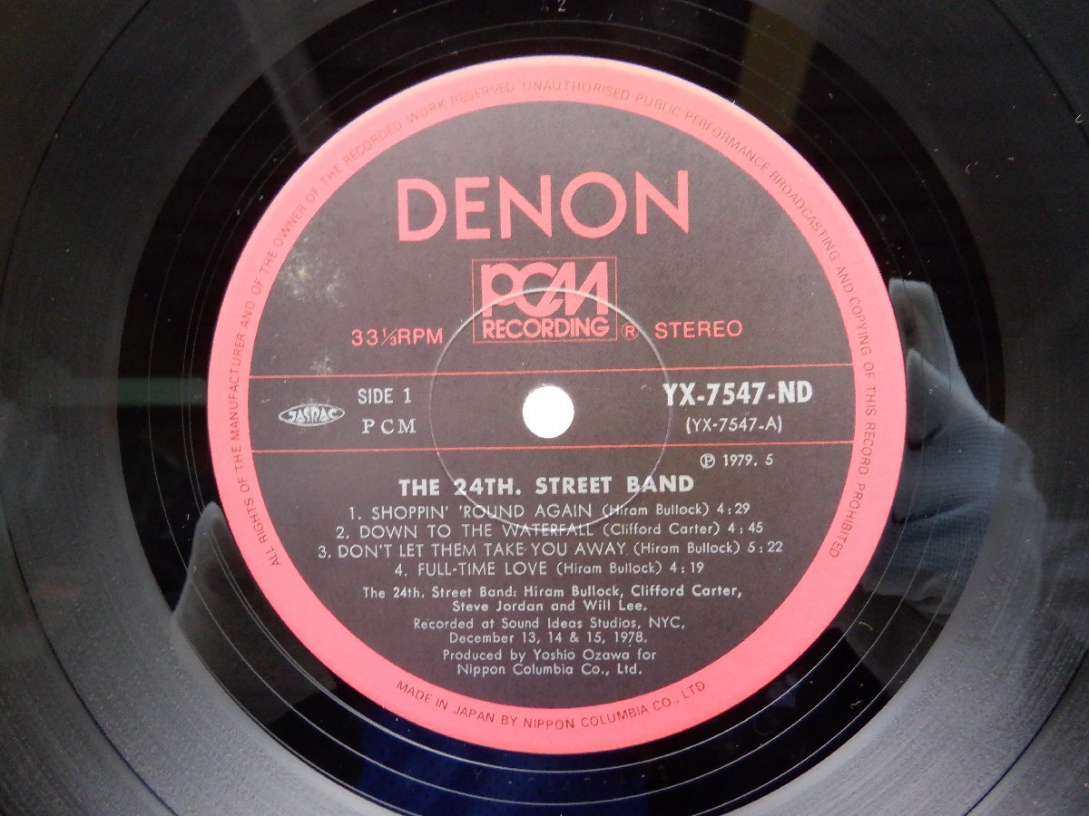The 24th. Street Band「The 24th. Street Band」LP（12インチ）/Denon(YX-7547-ND)/ジャズの画像2
