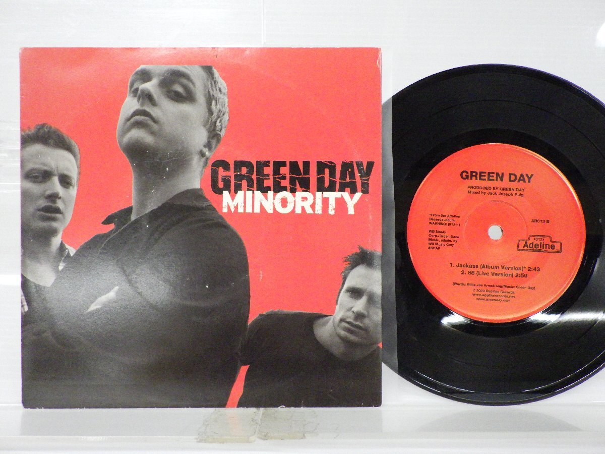 【US盤】Green Day(グルーン・デイ)「Minority」EP（7インチ）/Adeline Records(AR013)/ロック_画像1