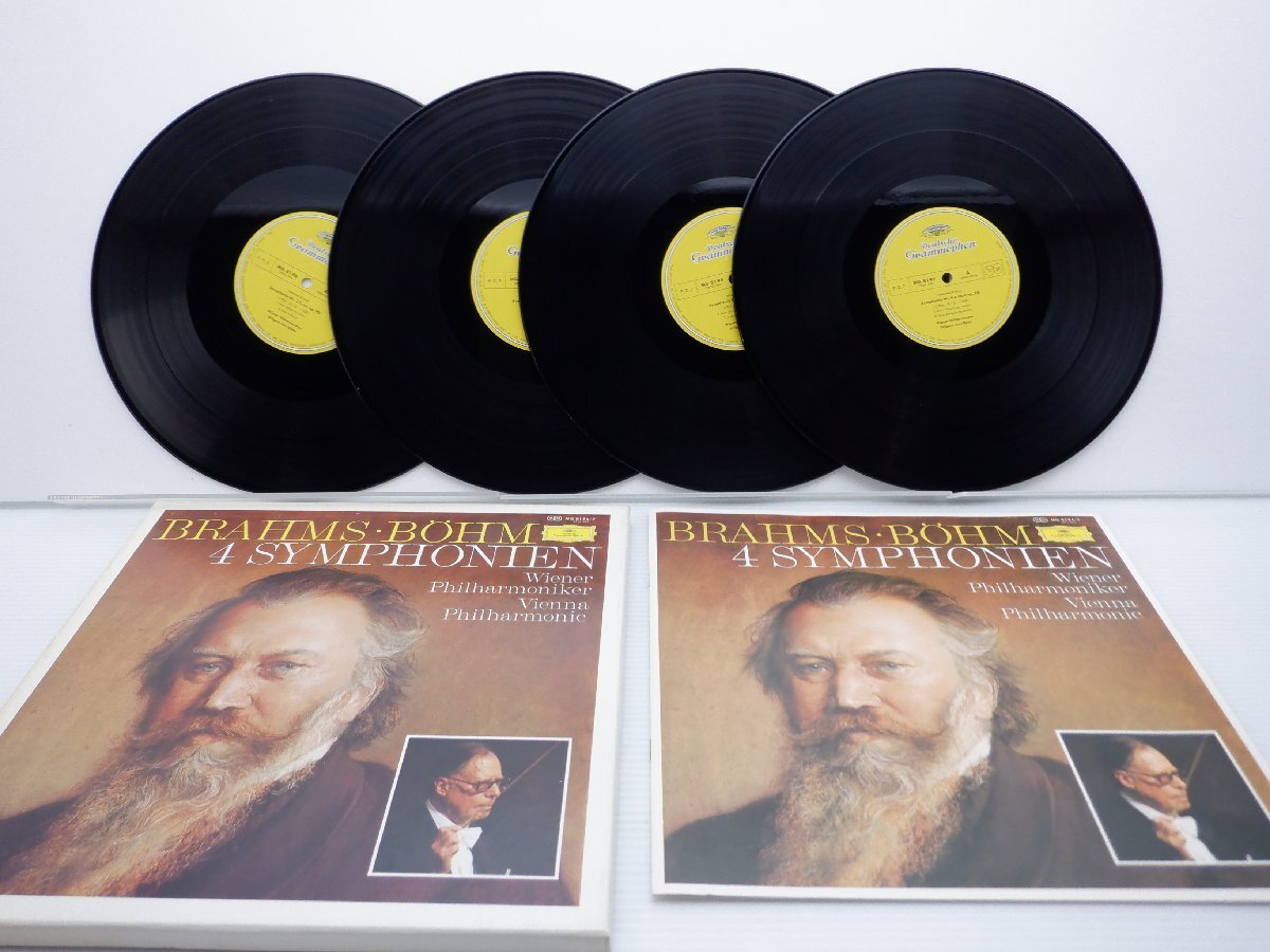 Brahms/Bohm(ベーム/ブラームス)「4Symphonien(ブラームス交響曲全集)」LP（12インチ）/Grammophon(MG8194/7)/クラシック