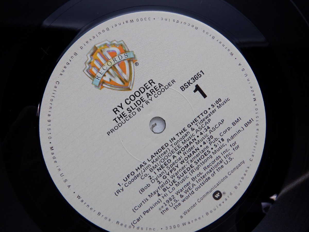 Ry Cooder「The Slide Area」LP（12インチ）/Warner Bros. Records(BSK 3651)/洋楽ロック_画像2