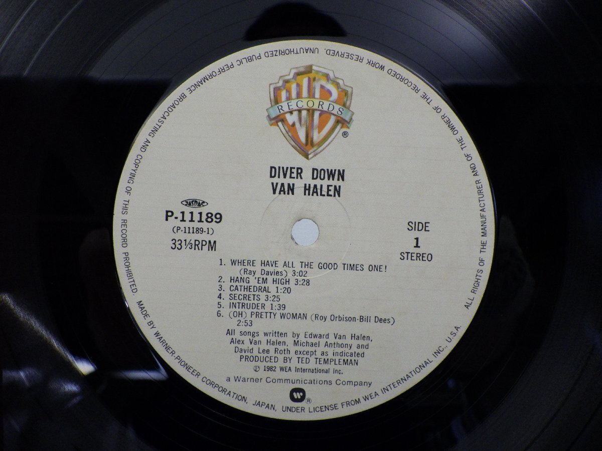 Van Halen(ヴァン・ヘイレン)「Diver Down(ダイヴァー・ダウン)」LP（12インチ）/Warner Bros. Records(P-11189)/洋楽ロック_画像2