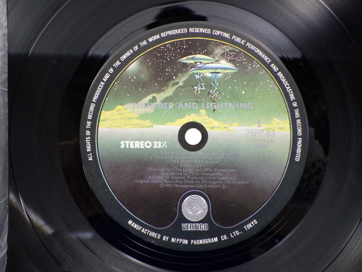 Thin Lizzy(シン・リジィ)「Thunder And Lighting(サンダー・アンド・ライトニング)」LP（12インチ）/Vertigo(25PP-83)/洋楽ロック_画像2