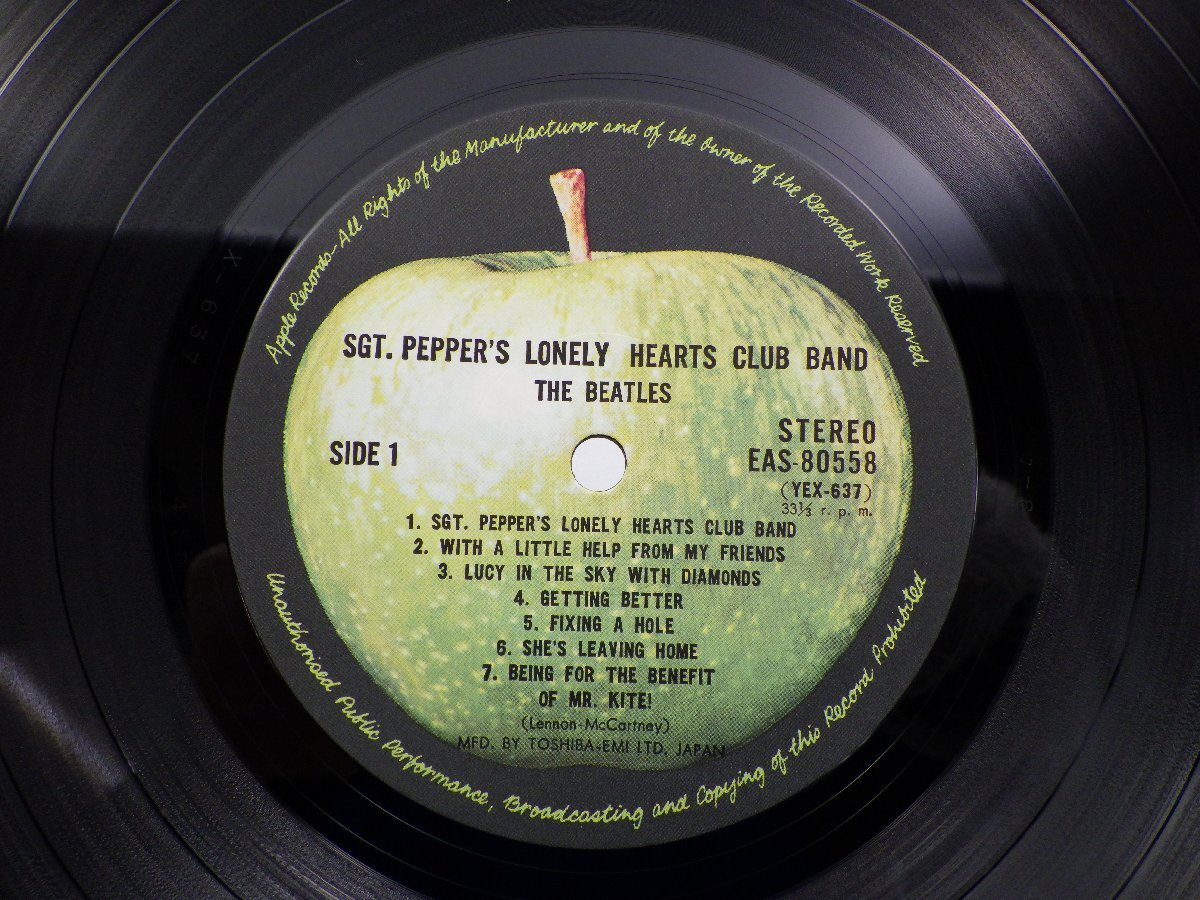 The Beatles(ビートルズ)「Sgt. Pepper's Lonely Hearts Club Band」LP（12インチ）/Apple Records(EAS-80558)/洋楽ロック_画像2