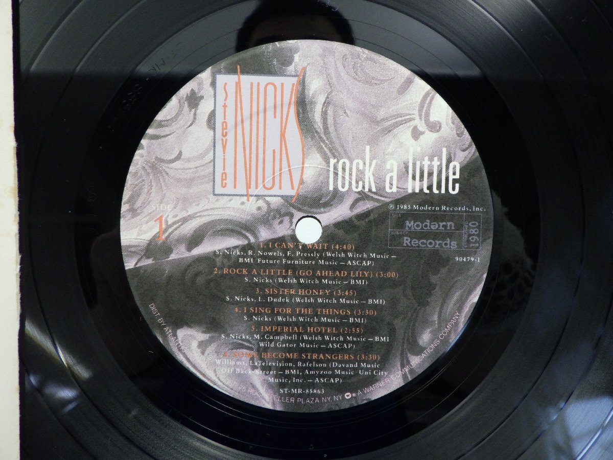 Stevie Nicks[Rock A Little]LP(12 -inch )/Modern Records(90479-1)/ western-style music lock 