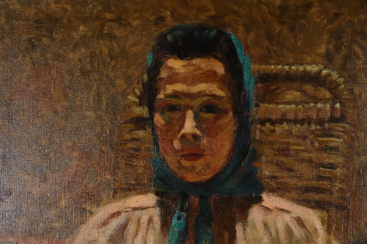 Yahoo!オークション - 油彩画「椅子に座る女性」人物画 50号相当 Yahoo!オークション - 油彩画「椅子に座る女性」人物画 50号相当