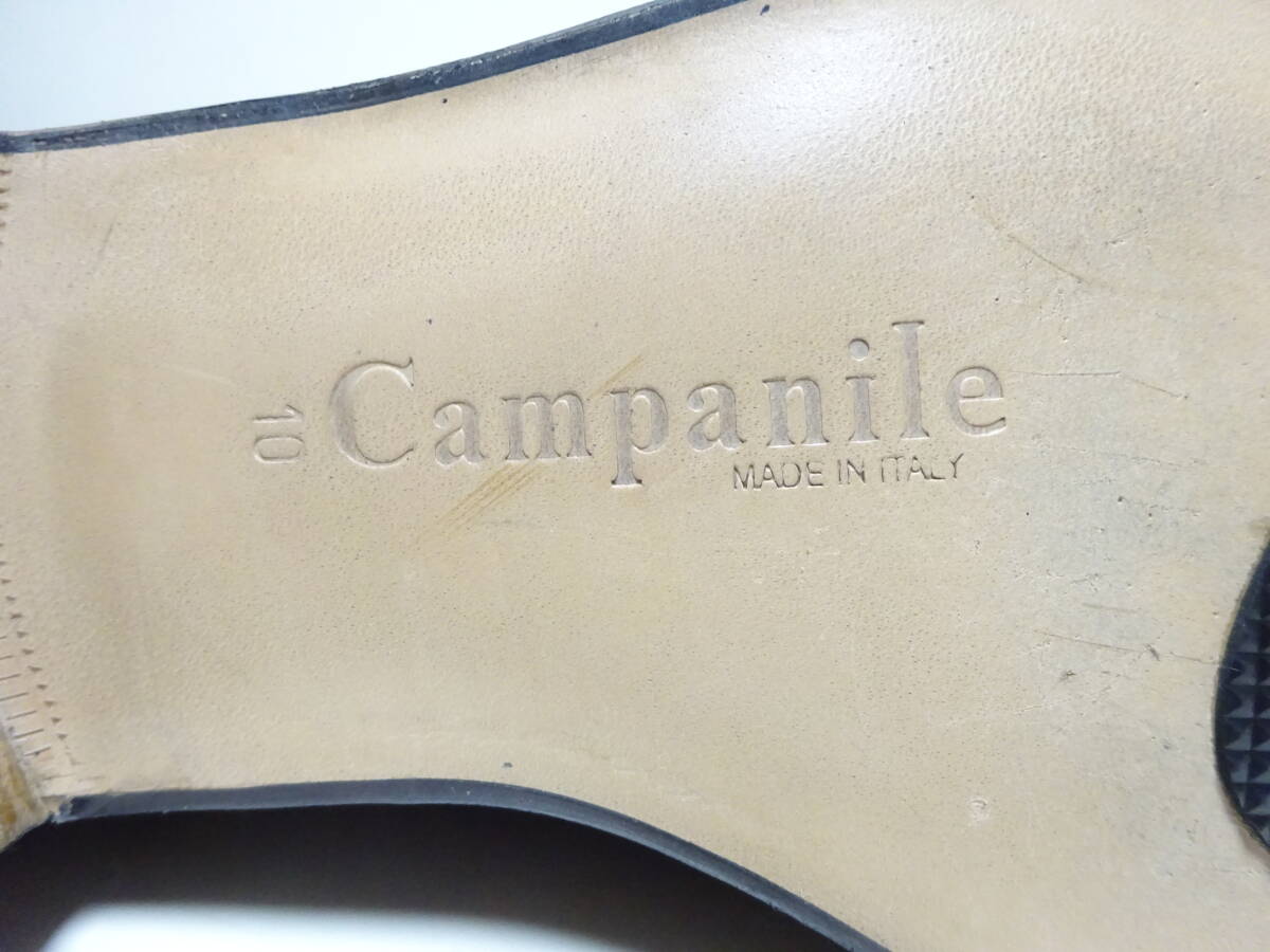 CAMPANILE　カンパニーレ　プレーントゥダブルモンクストラップシューズ　レザーシューズ　未使用品保管品　メンズ　10　28.5cm位　_画像7