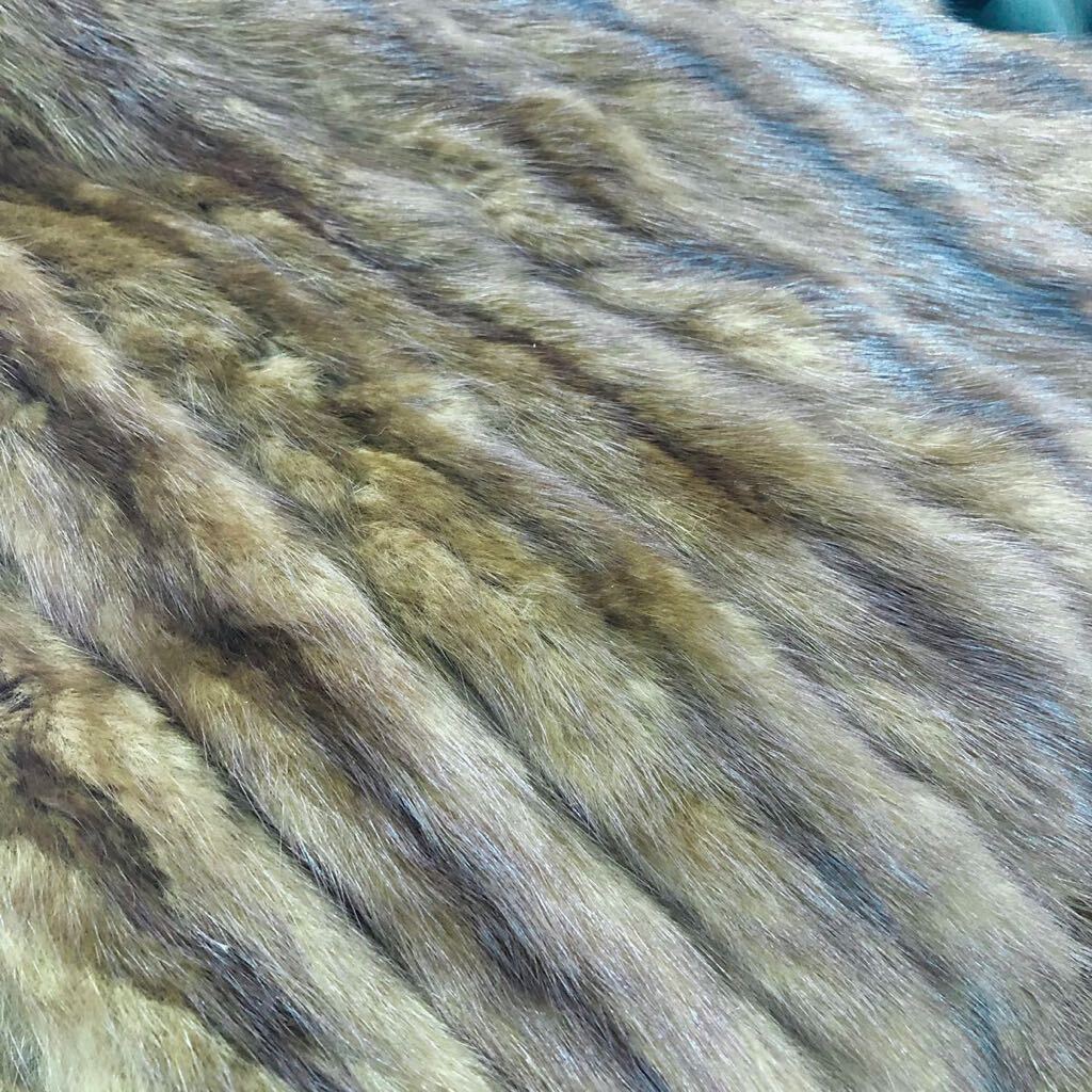 Ad6《美品》Sable fur セーブル 本毛皮 ロングコート セーブルコート 毛皮コート11号 レディース セーブルファー ロシアンの画像7