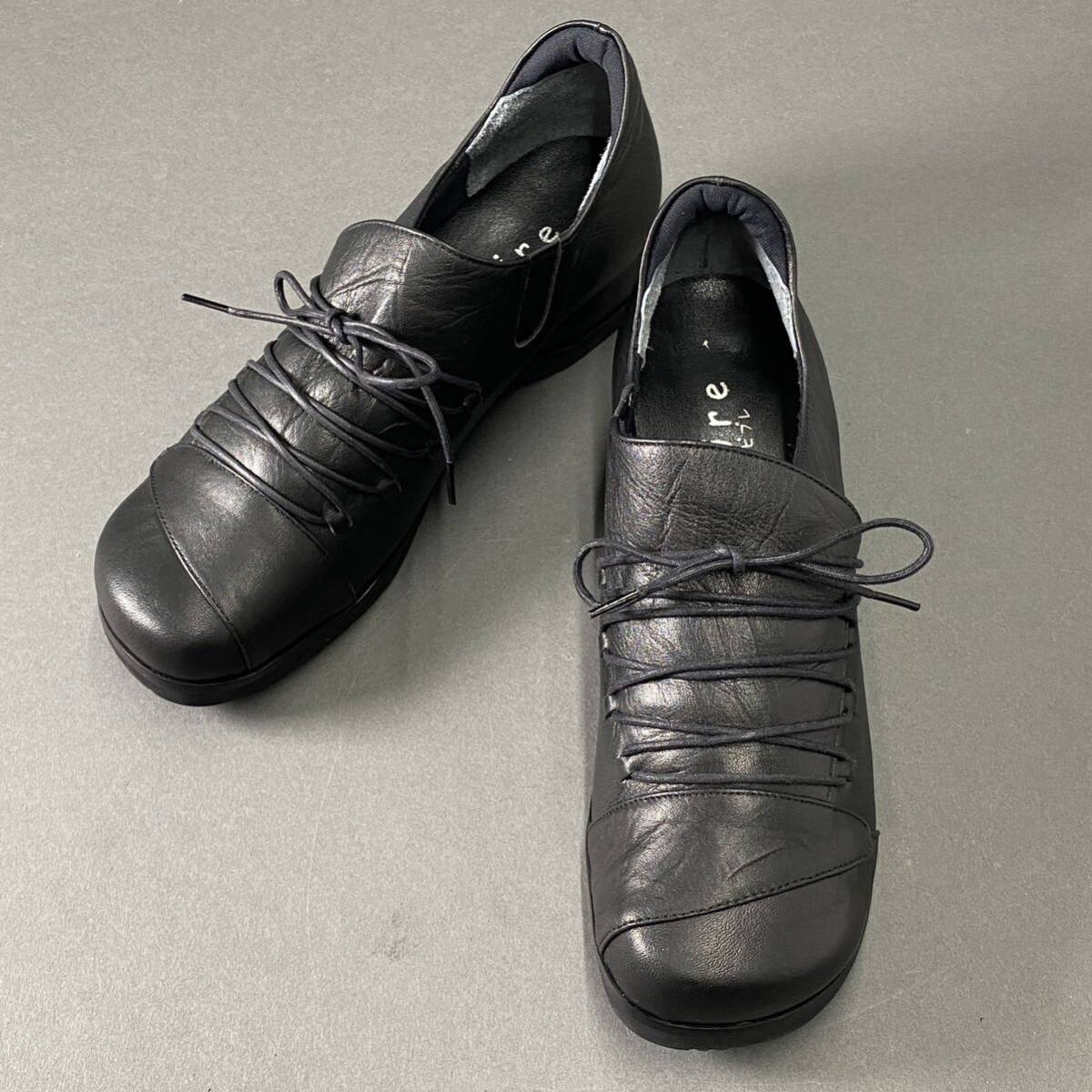 Bd13{ beautiful goods } made in Japan pipurepi pre original leather comfort shoes walking shoes leather sneakers 23.5cm 4E lady's women's shoes 