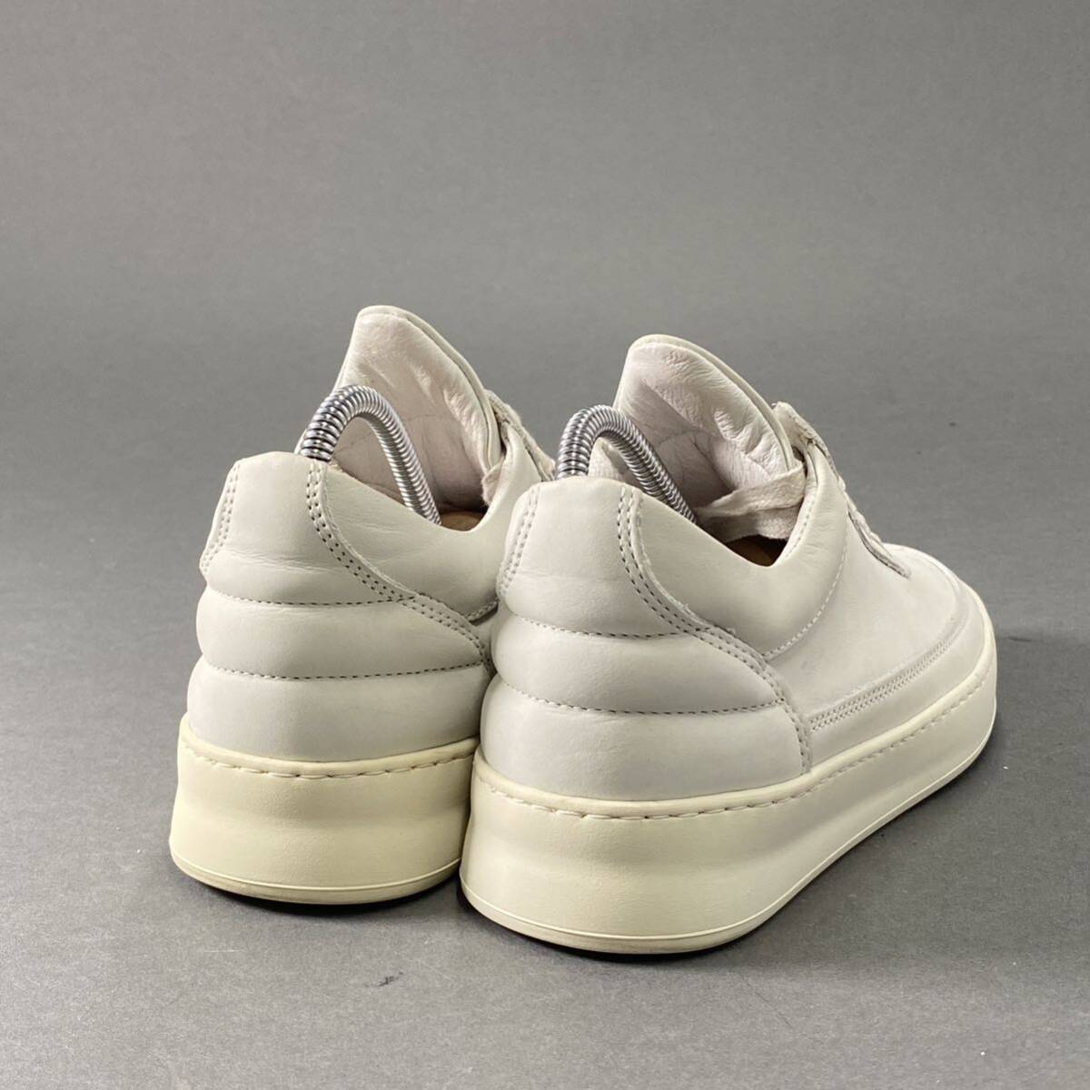 Fd18 FILLING PIECES フィリングピース ローカットスニーカー レザーシューズ ワンカラー ホワイト系 36/22cm相当 レディース 女性靴の画像3