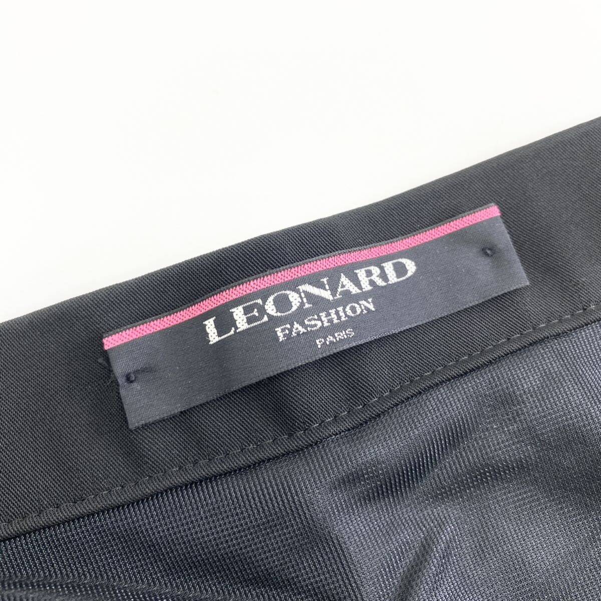 Ad24《新品未使用》大きいサイズ LEONARD FASHION レオナール タイトスカート 膝丈スカート size80 ブラック レディース 女性用の画像6