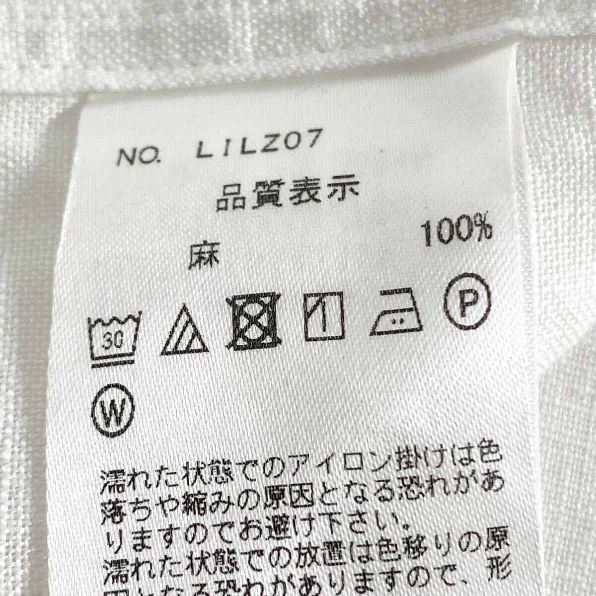 Dd30 Maker's Shirt メーガーズシャツ 鎌倉シャツ 長袖 シャツ リネン前開き 14 1/2（XL相当）麻100% ホワイトメンズ 紳士服_画像6